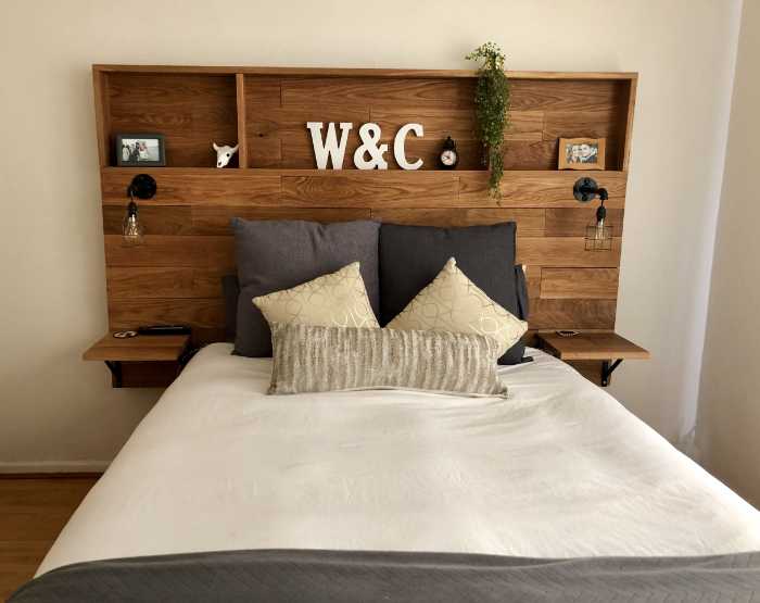 Shelves headboard alternative
