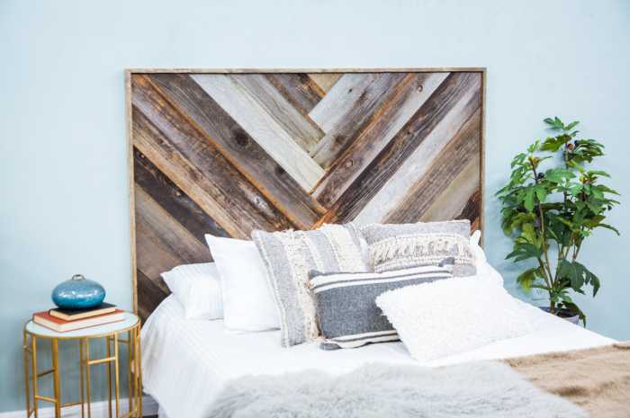 Reclaimed Wood headboard alternative