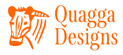 Orange Quagga Designs logo.